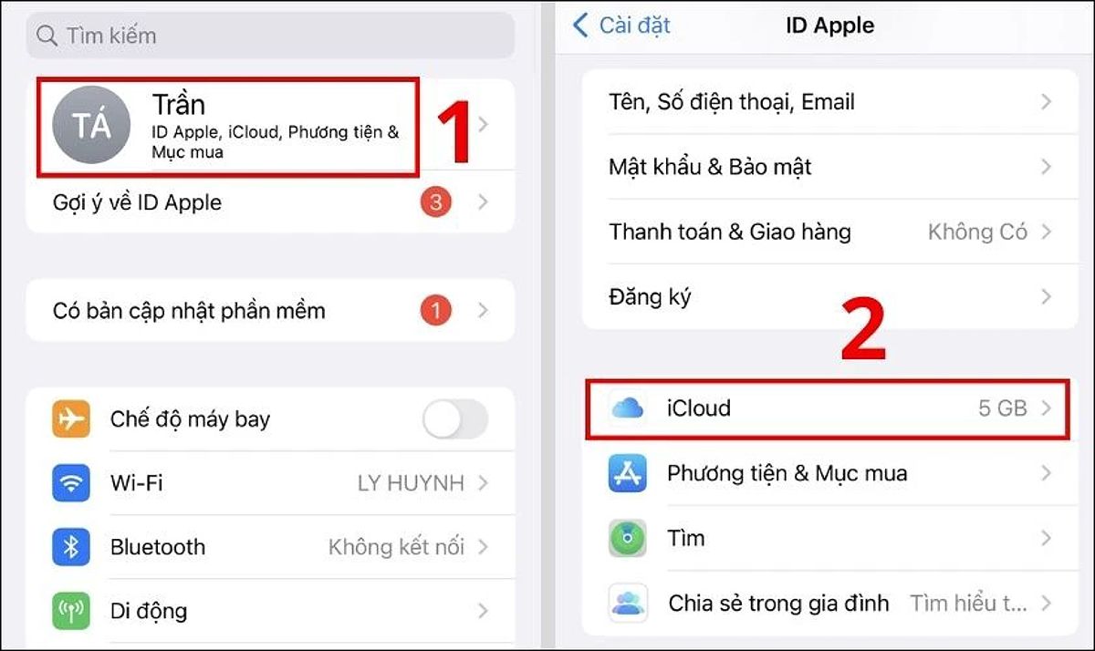 Cách chuyển danh bạ từ máy iPhone sang SIM bằng iCloud