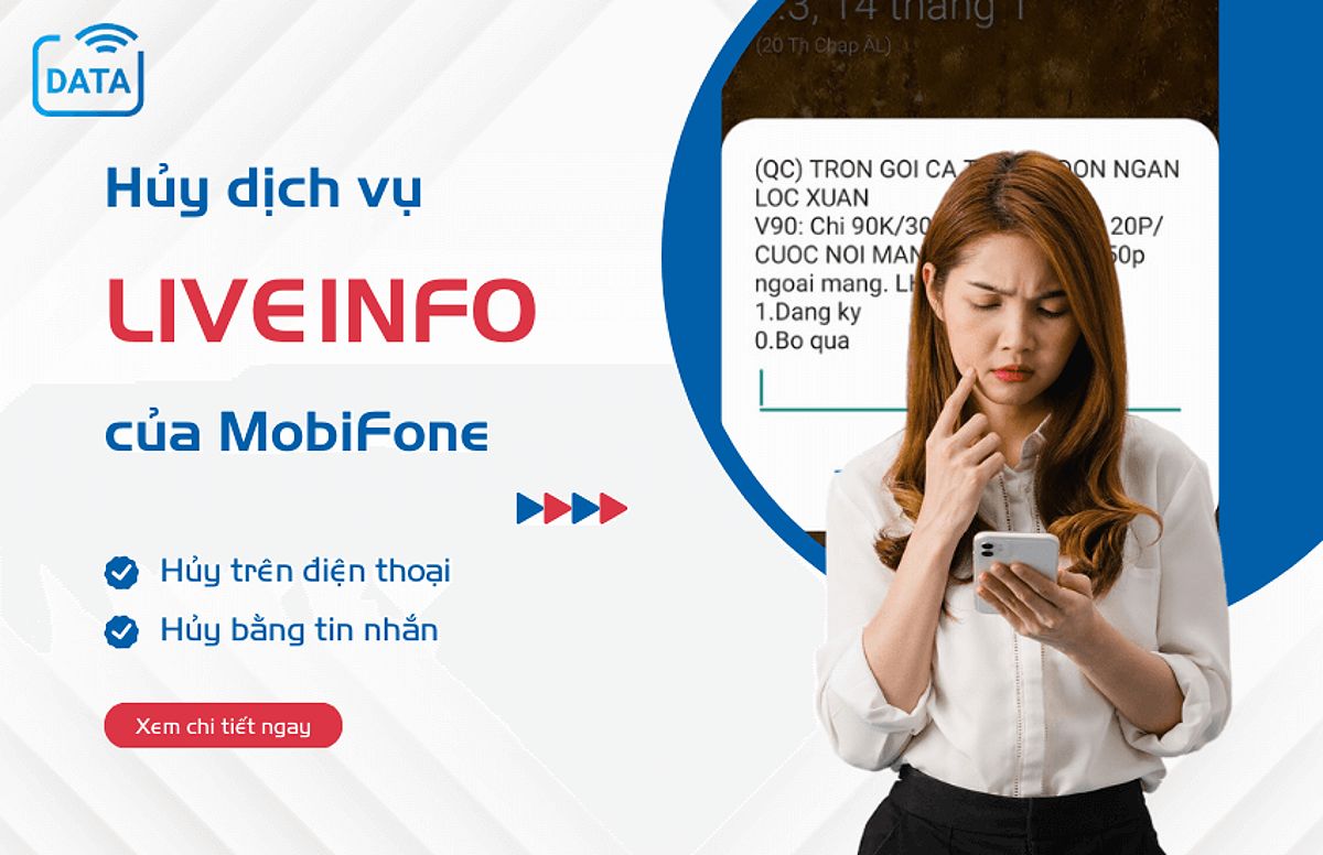 Cách tắt dịch vụ LiveInfo của MobiFone