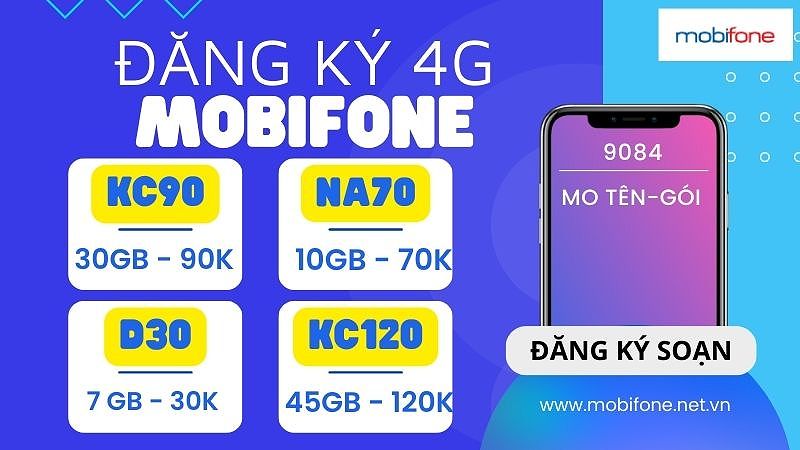 Hướng dẫn cách đăng ký 4G Mobifone ưu đãi khủng mới nhất