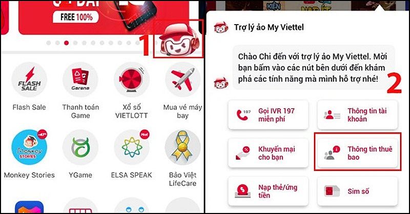 Kiểm tra SIM chính chủ trên ứng dụng Viettel